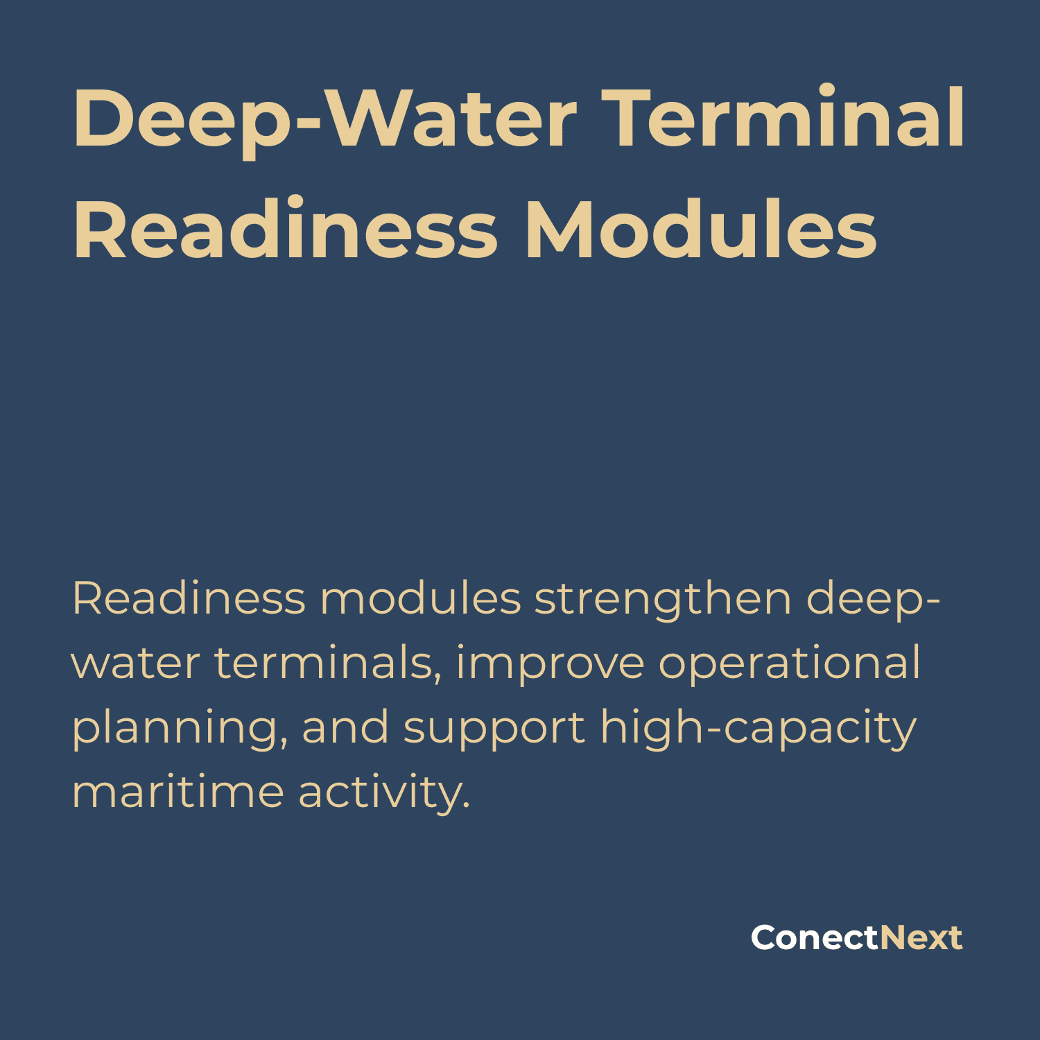 Deep-Water Terminal Readiness Modules
