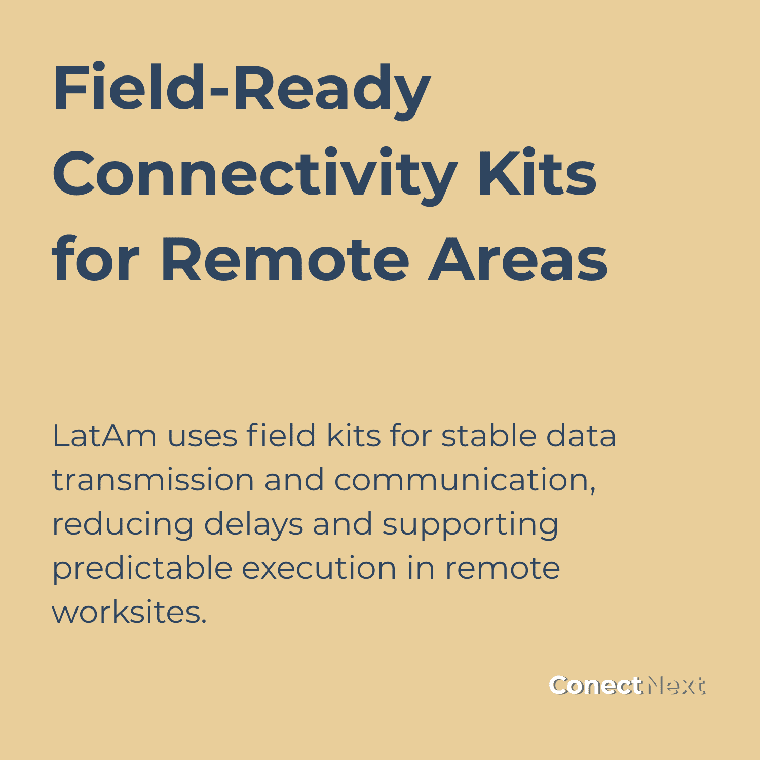 Kits de conectividad listos para usar en áreas remotas