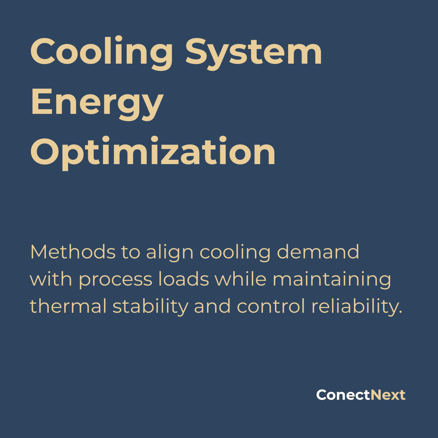 Cooling System Energy Optimization