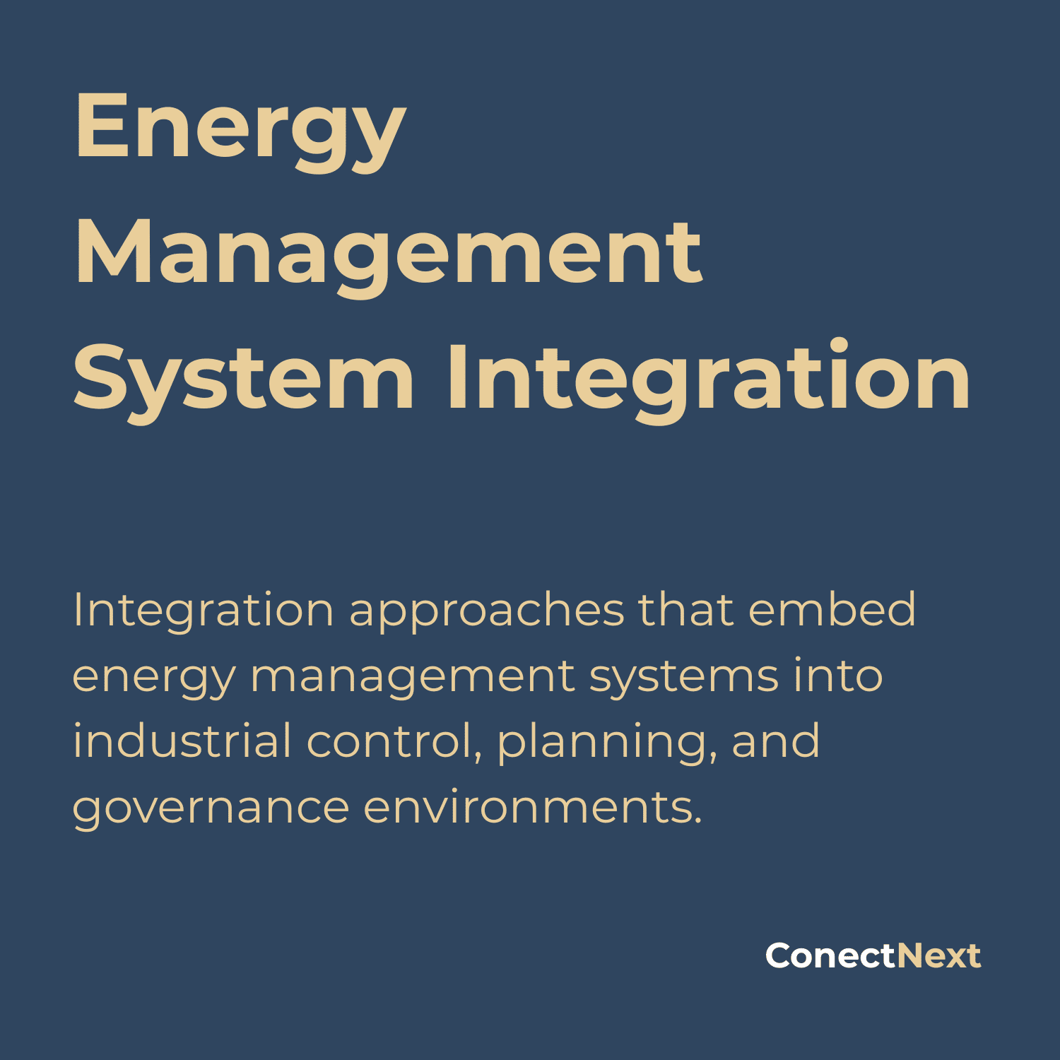 View of Energy Management System Integration