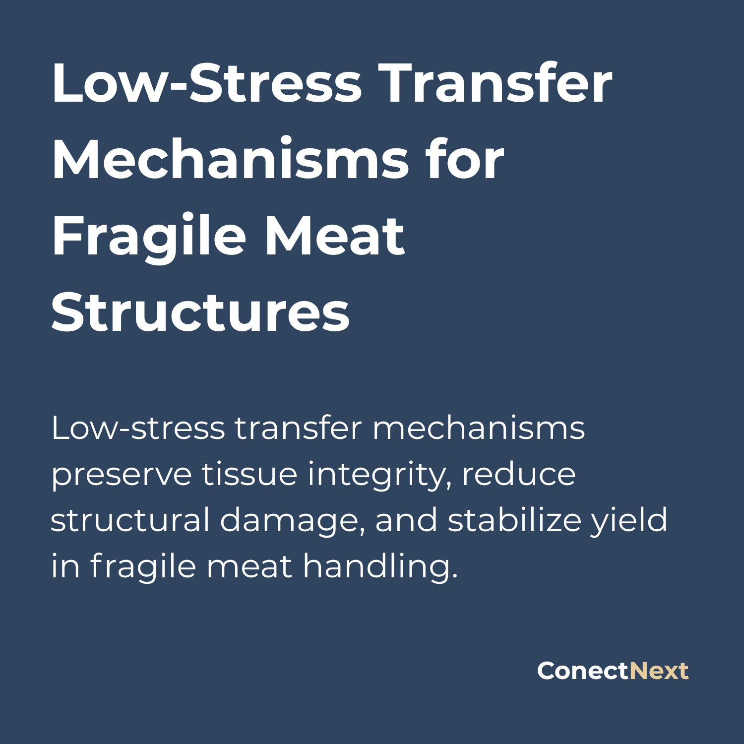 Fragile Structures Low-Stress Transfer Mechanisms for Fragile Meat Structures