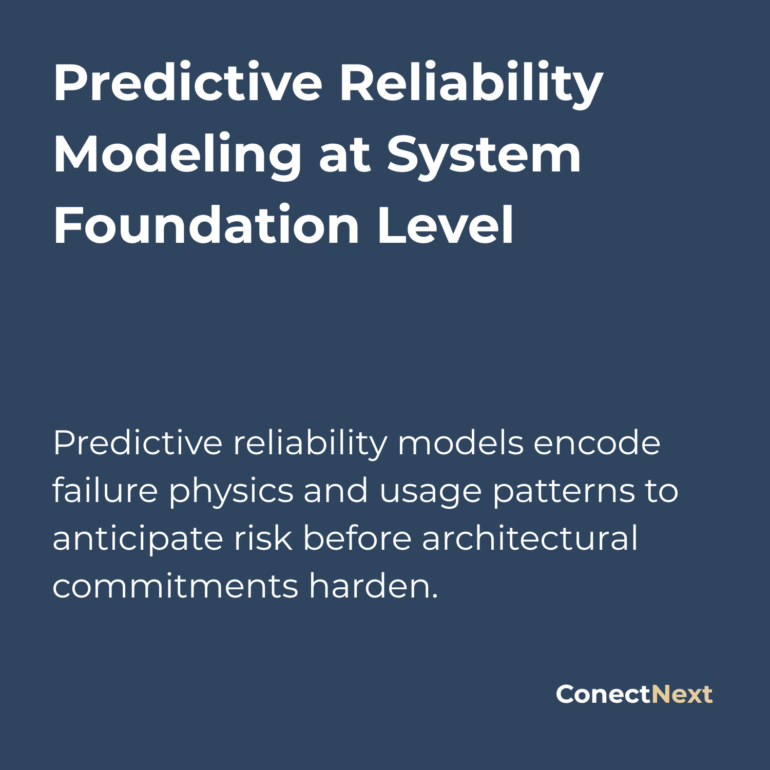 Predictive Reliability Modeling in Electronics Systems