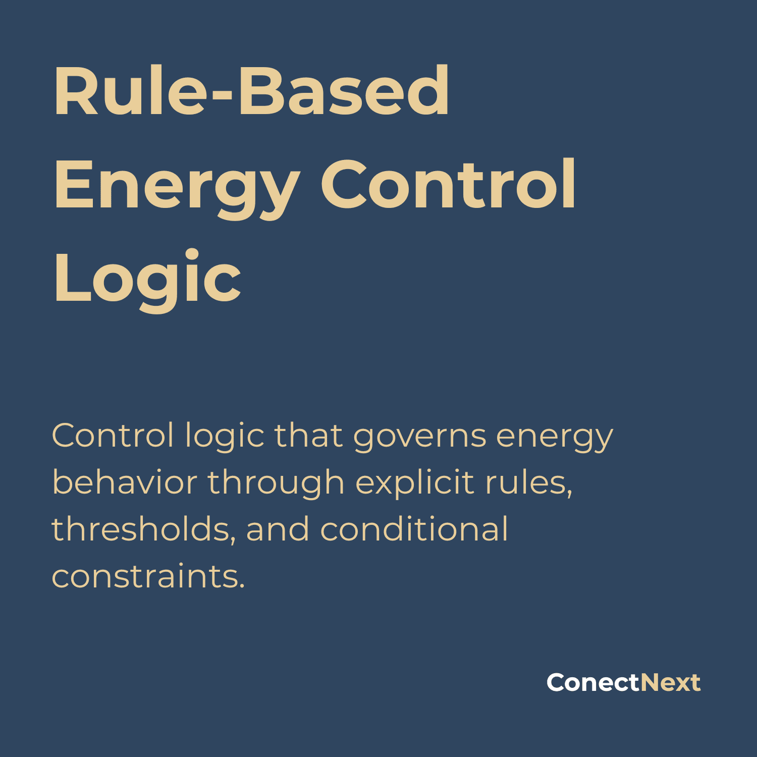 Rule-Based Energy Control Logic