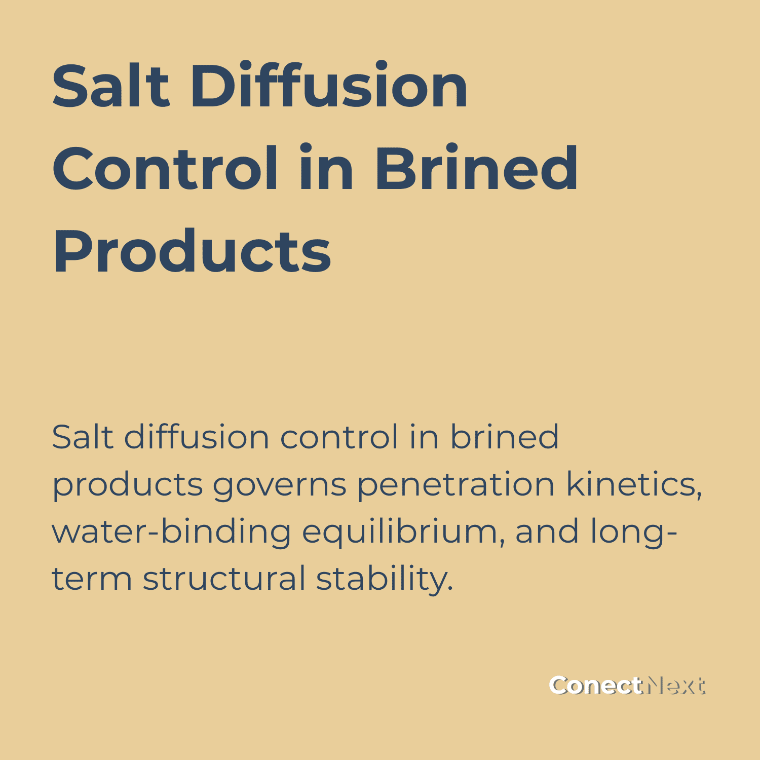 Salt Diffusion Control in Brined Products
