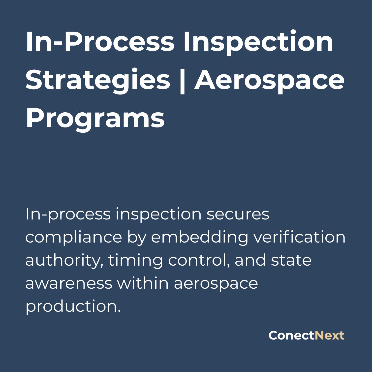 In-Process Inspection Strategies | Aerospace Programs