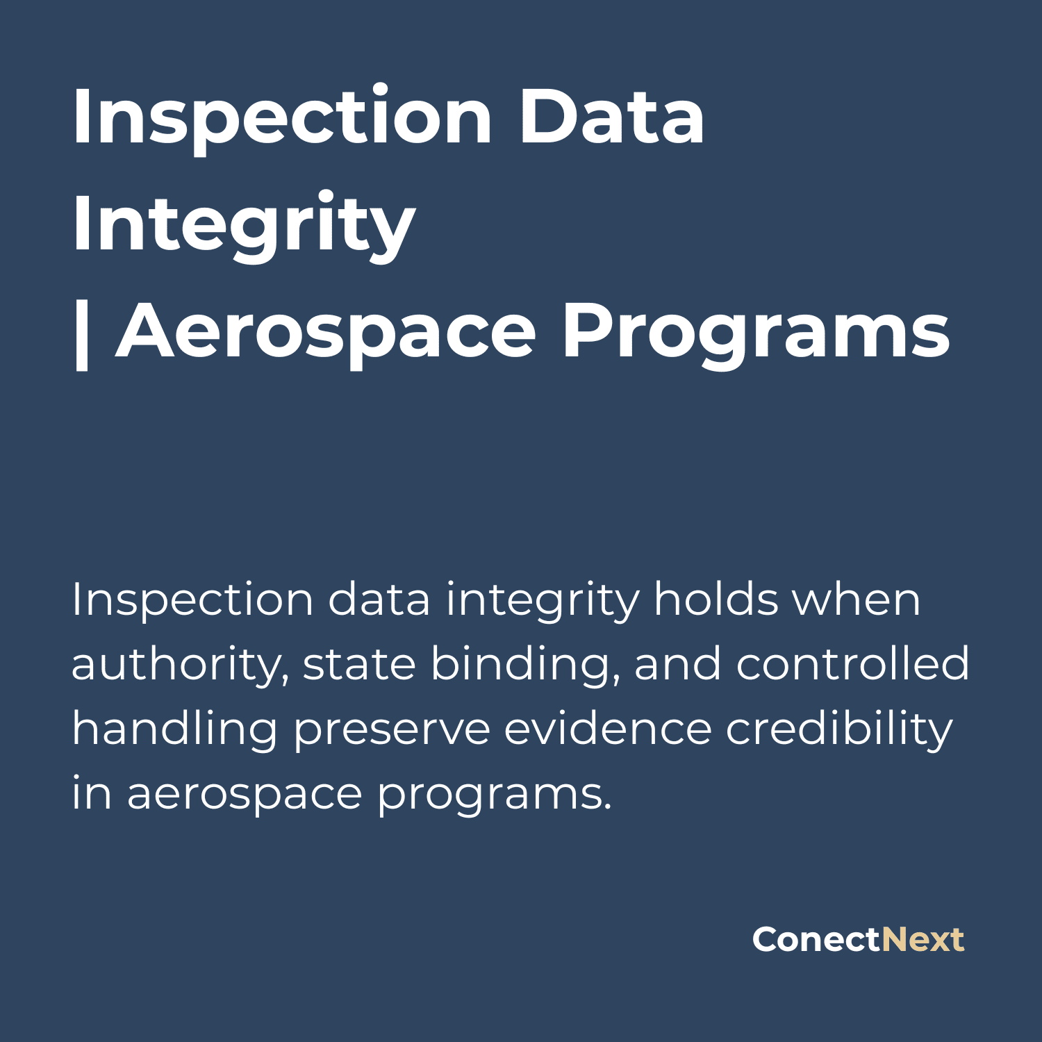 Inspection Data Integrity | Aerospace Programs