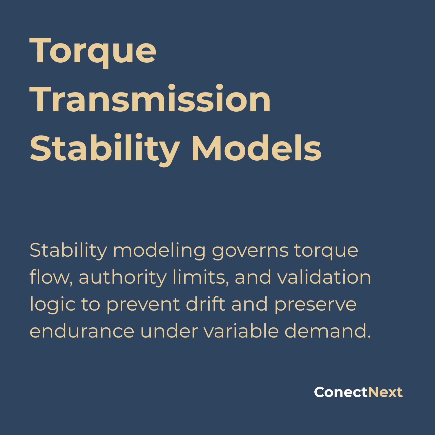 Torque Balance Model Torque Transmission Stability Models | ConectNext