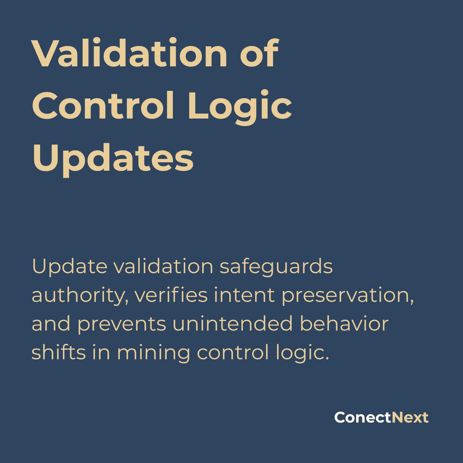 Validasi Pembaruan Logika Kontrol | ConectNext