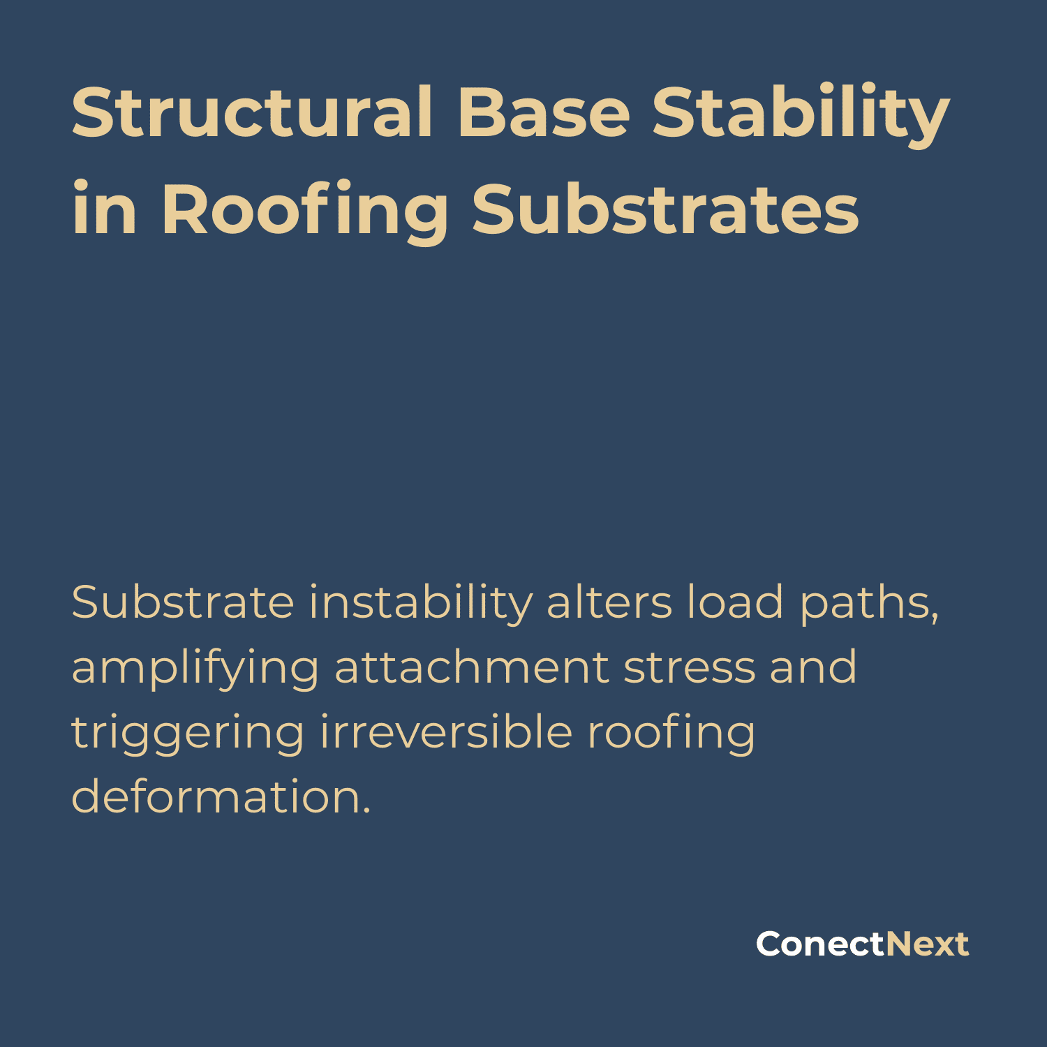 Stabilité structurale de base des supports de toiture